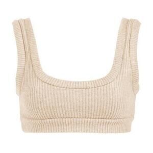 Laina Rauma Fuzzy Rib Sports Bra - XL - Latte